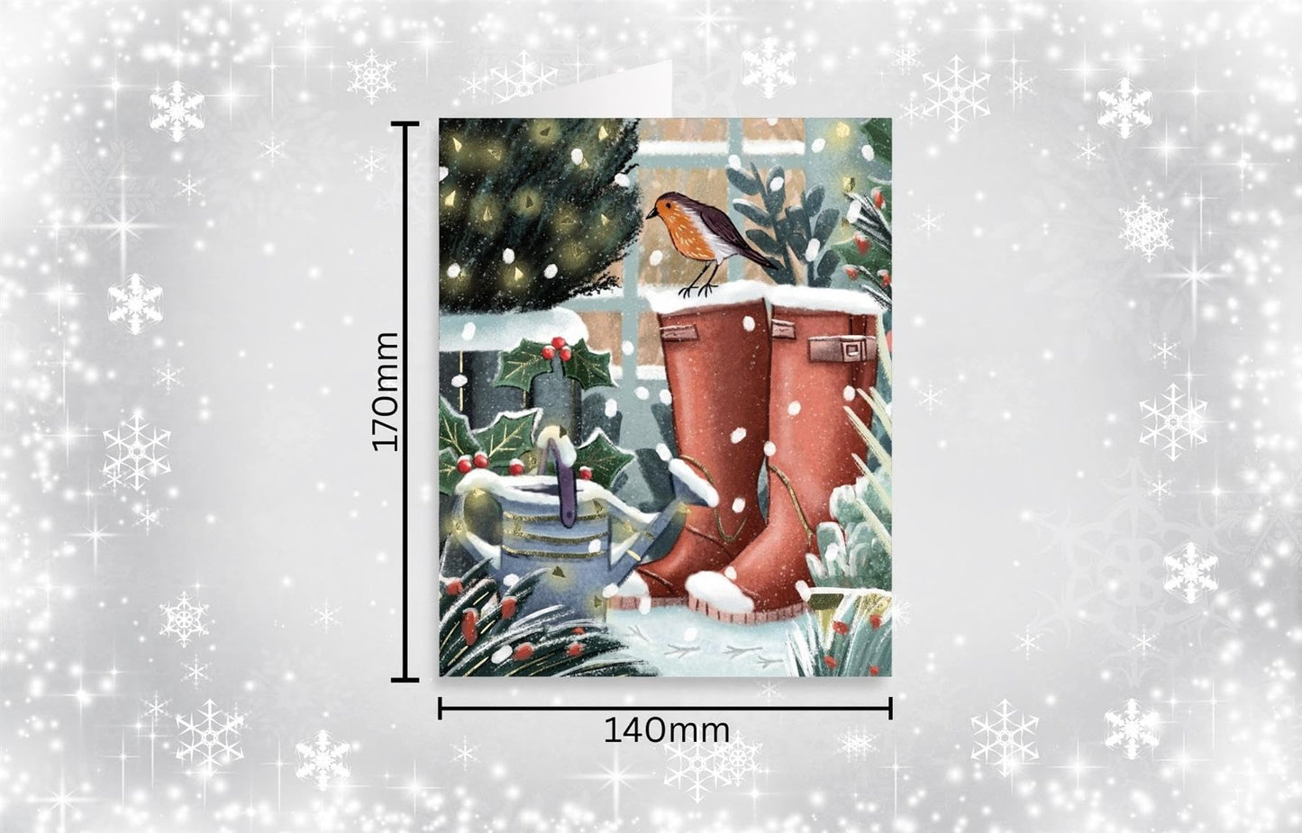 Tom Smith Boxed Christmas Cards Pack - 15 Luxury Xmas Cards with Envelopes and Seals - Recycled Eco Friendly Christmas Card Set