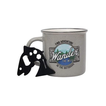 Oak Patch Gifts Get Outdoors Collection - Wander the Wild Ceramic Mug, 14 Oz
