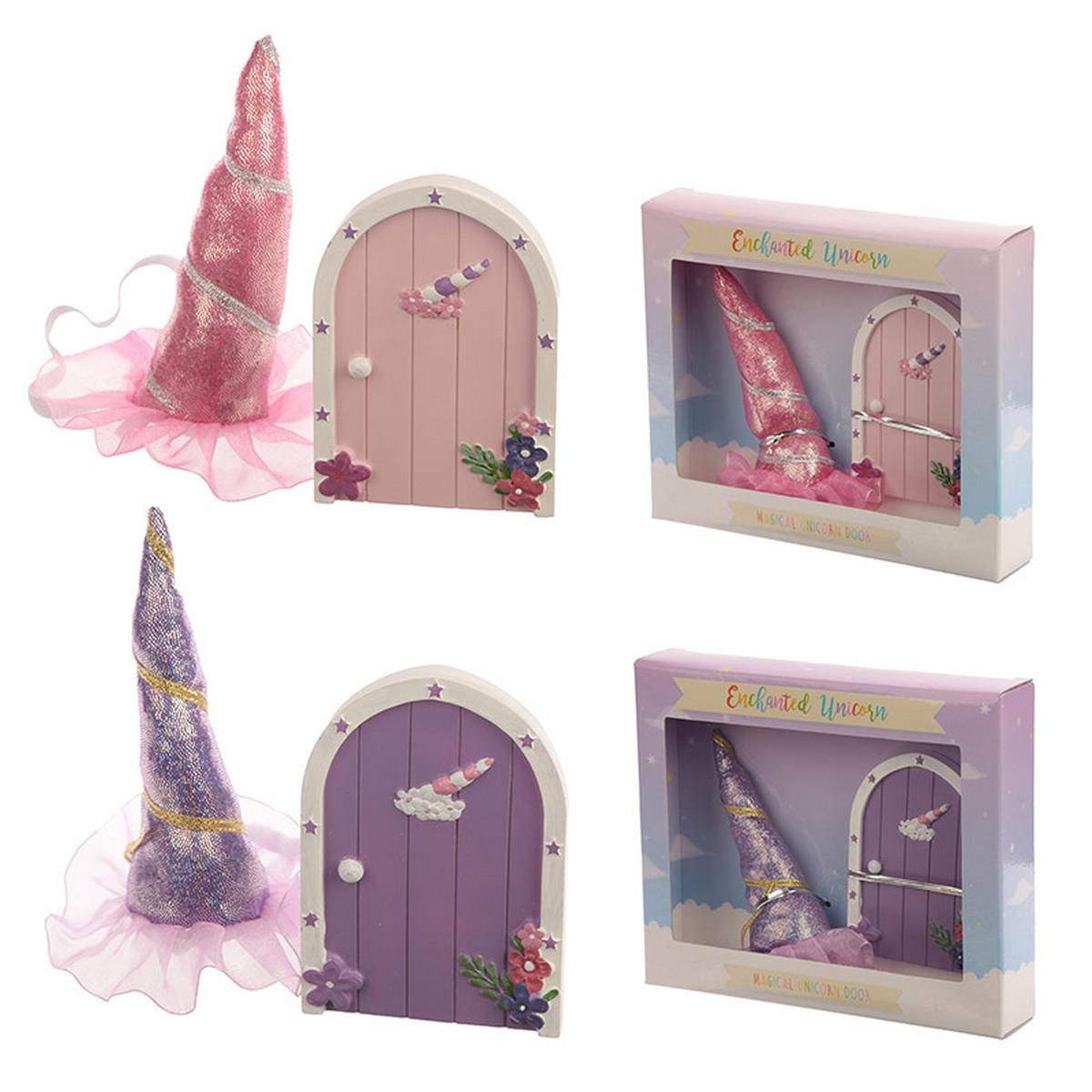 Pukinator Cute Collectable Unicorn Gift - Magical Unicorn Door & Horn
