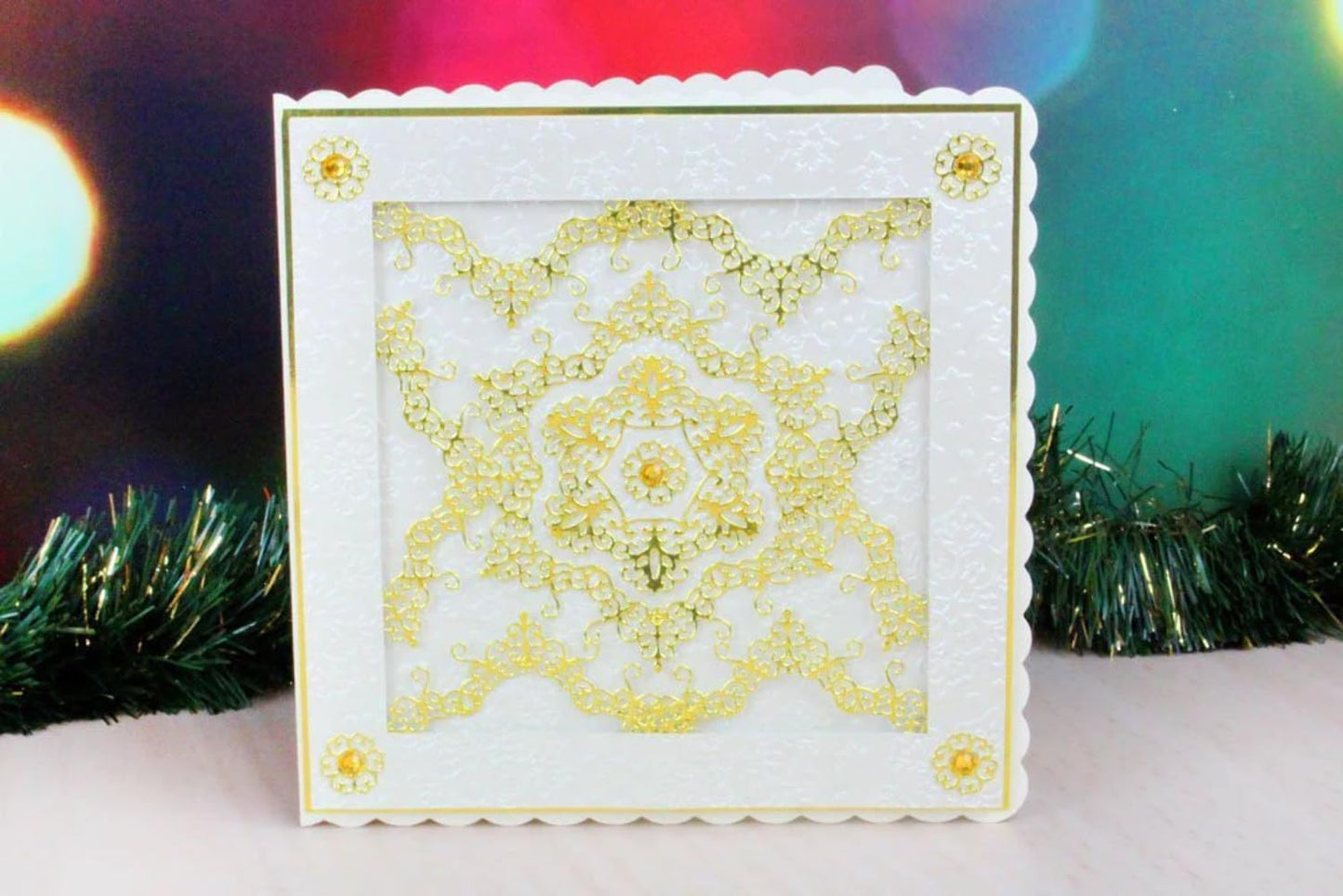 Tattered Lace Snowflake Doily, Metal, Silver, 9.8 x 11 x 0.02 cm