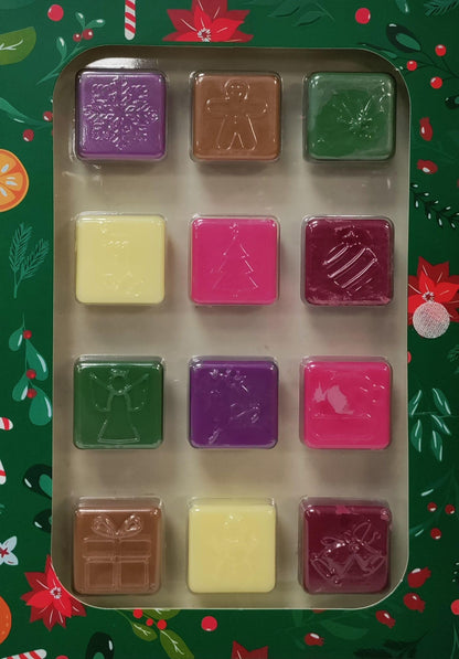 Christmas Wax Melt Advent Calendar 12 Days Of Wax Melts Assorted Fragrances Spice Berry Vanilla