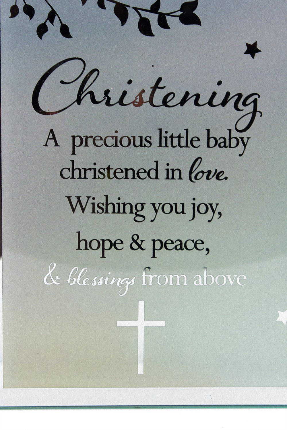 ukgiftstoreonline Christening Sentiment - A Precious Little Baby photo frame gift