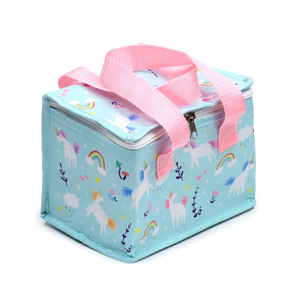 Puckator RPET Cool Bag Lunch Bag Unicorn Magic Themed - Made from Recycled Plastic Bottle - Insulated Lunch Bag for Women Men Children - Lunch Box Bag for Work & School - Beach Picnic Accessories