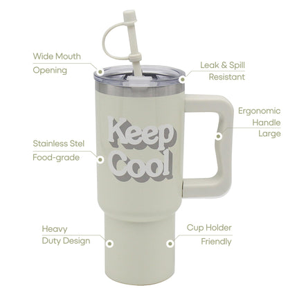 Lesser & Pavey Keep Cool Drinks Cup 700ml for Hot & Cold Drinks | Durable Coffee Cups for Home & Office | Comfortable & Easy-to-Hold Coffee Mugs for Beverages & Daily Use