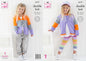 King Cole Children's Easy Knitting Pattern, Double Knit Cardigans (6177), 18” – 26” (46cm – 66cm)