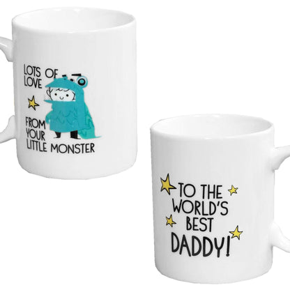 Ceramic Mug 'World's Best Daddy from Your Little Monster' Father's Day Gift