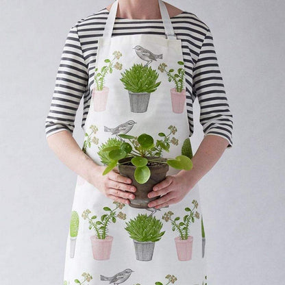 Thornback & Peel Cactus and Bird Design Kitchen Apron Made from Cotton