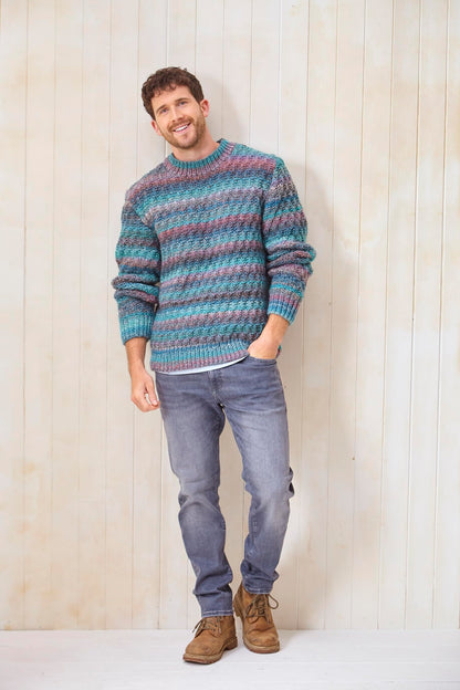 King Cole Chunky Knitting Pattern Mens Sweaters 2 Designs (6242)