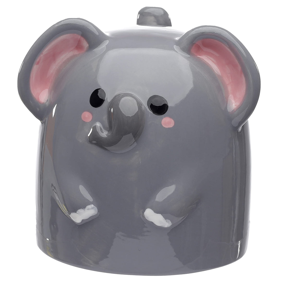 Puckator Adoramals Elephant Upside Down Ceramic Shaped Tea Coffee Mug Funny Home Accessories Cute Gifts for Girlfriend Large Mugs for Men Women Hot Drinks Cups Presents Secret Santa Gift Cup Set