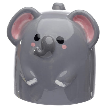 Puckator Adoramals Elephant Upside Down Ceramic Shaped Tea Coffee Mug Funny Home Accessories Cute Gifts for Girlfriend Large Mugs for Men Women Hot Drinks Cups Presents Secret Santa Gift Cup Set