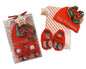 Baby's First Christmas 2 Piece Hat and Booties Set Gift Boxed