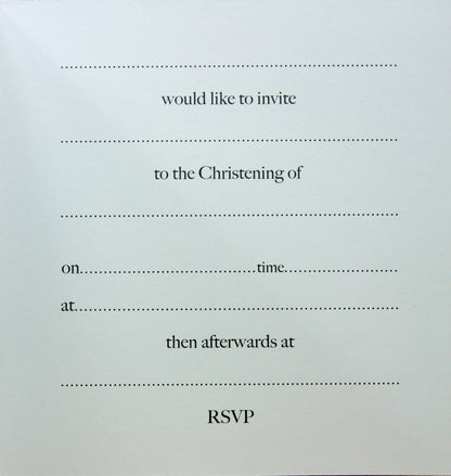 10 Prelude Christening Day Invitation Cards