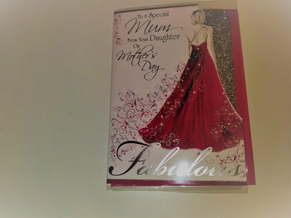 to a Special Mum from Your Daughter on Mothers Day Fabulous Card