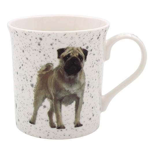 Lesser & Pavey British Designed Coffee Mug | Ceramic Coffee Mugs for Home or Work | Large Mugs for Hot Drinks | Pug Tea and Coffee Cups - Sarah Boddy