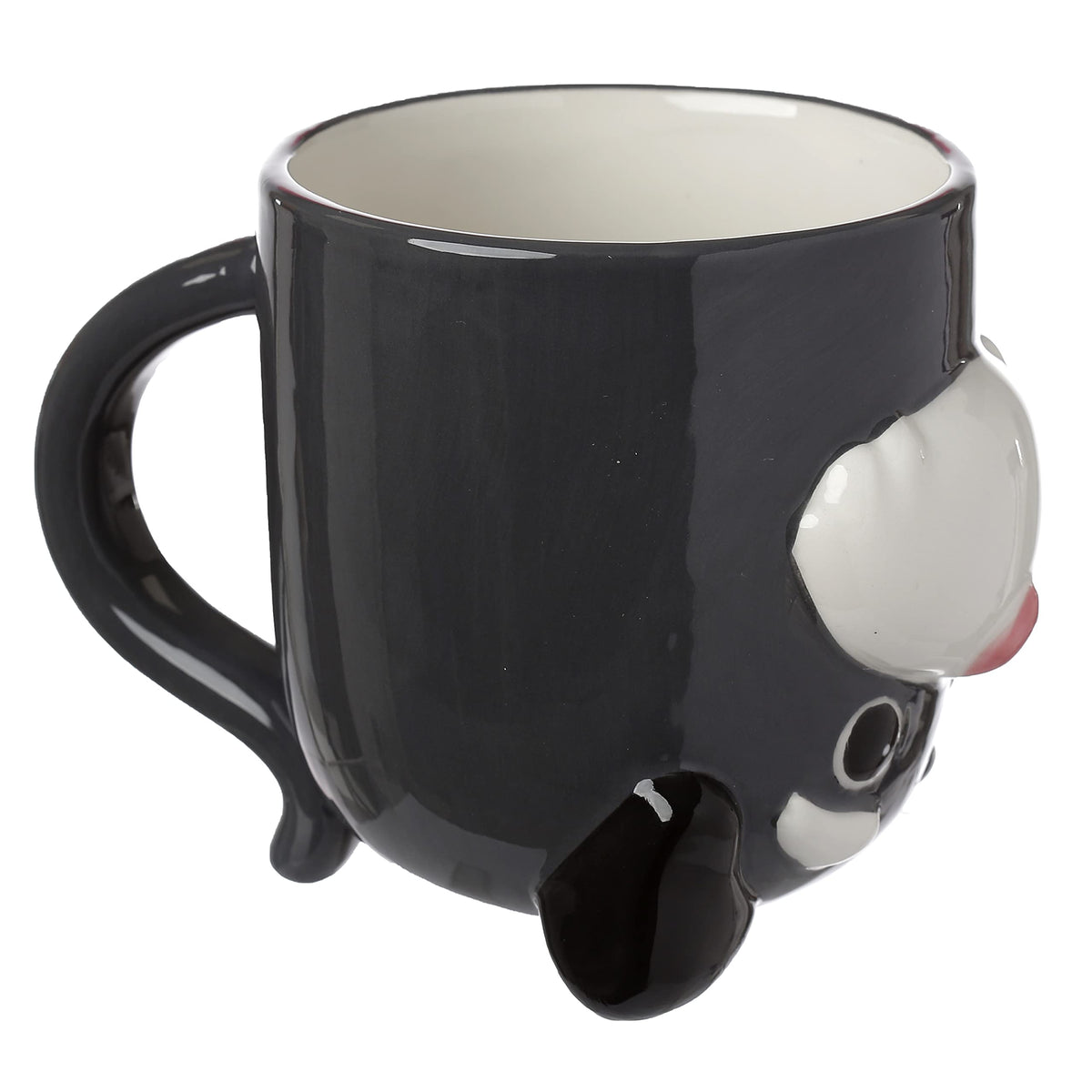 Puckator Dog Squad Upside Down Ceramic Shaped Tea Coffee Mug - Funny Home Accessories - Cute Gifts for Girlfriend - Large Mugs for Men Women Hot Drinks - Cups Presents - Secret Santa Gift - Cup Set
