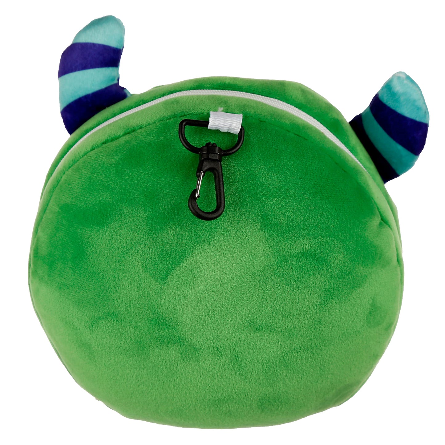 Puckator Relaxeazzz Green Monstarz Monster Round Plush Travel Pillow & Eye Mask - Sleep Eye Mask Masks - Kids Travel Accessories For Sleeping Airplane - Flight Plane Neck Pillow Pillows