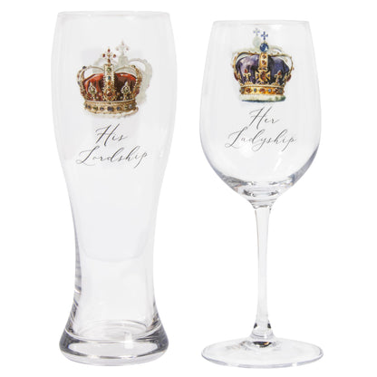 Lesser & Pavey Glass Set 2