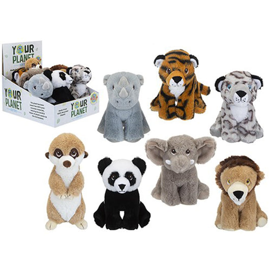 PMS 443249 Colorful Eco Plush Wildlife-1 Pc. (15.24 cm) -Stuffed Animal-Perfect for Birthday Party Favors & Memorable Events, Multicolor