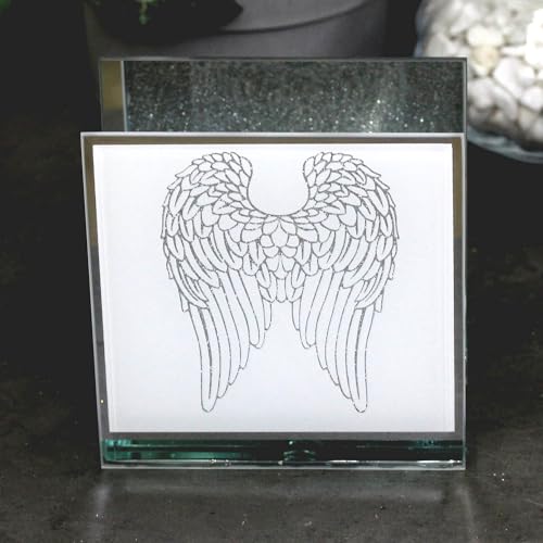lesser and pavey LP45399 Angel Wings Tea Light Holder | For Adults | Multicolor Accessory, Silver