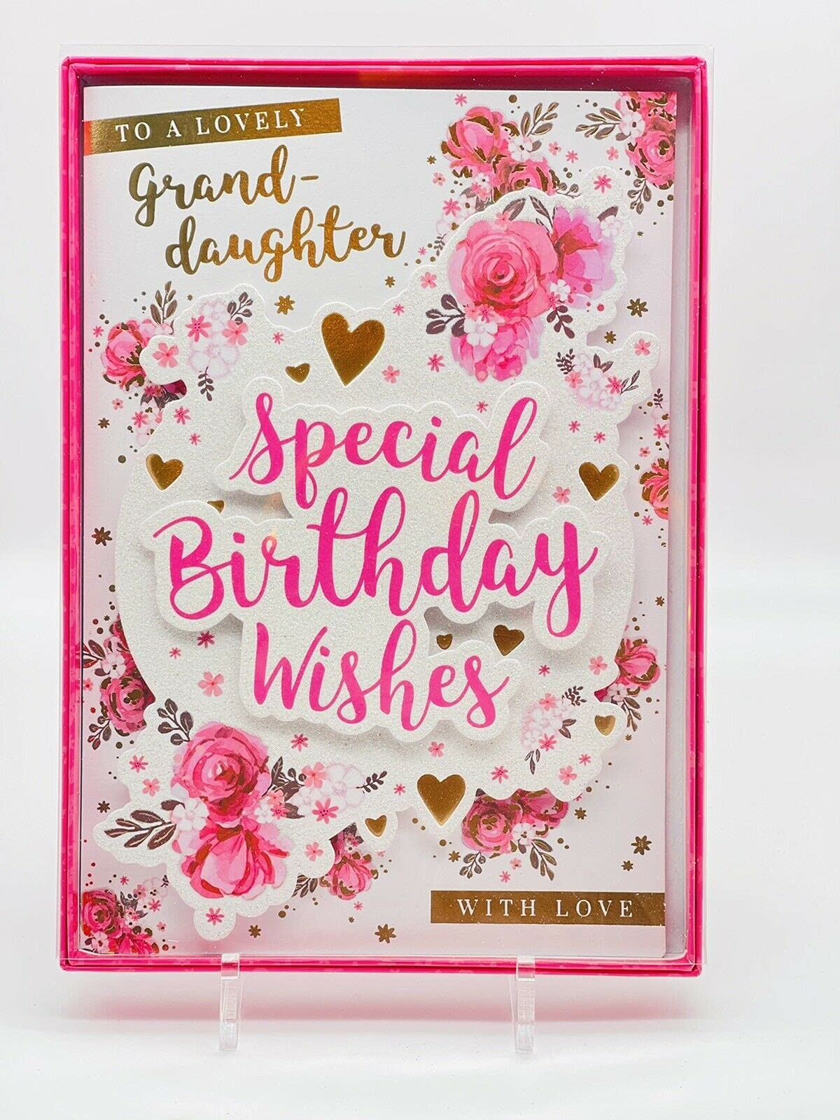 to a lovely granddaughter special birthday wishes boxed card