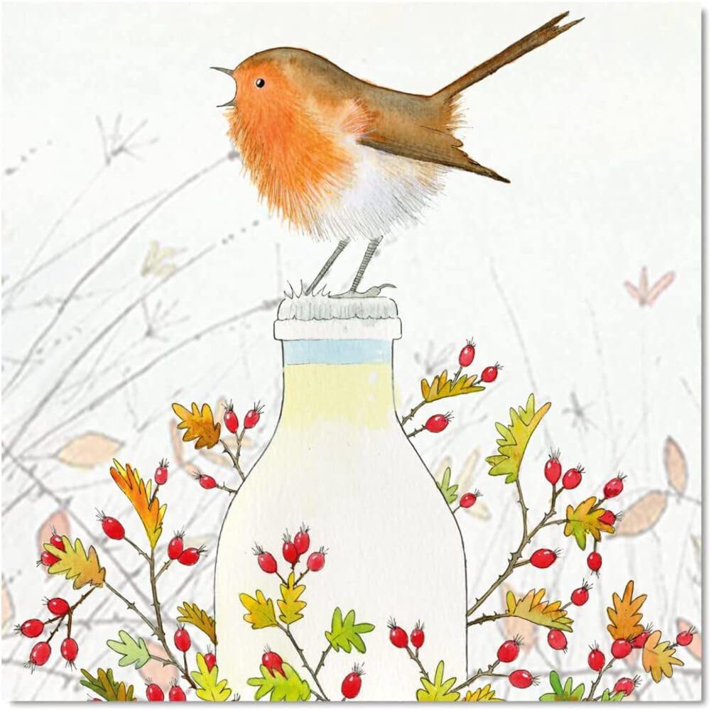 Emma Ball Greeting Cards - Set of 6 Christmas Greetings Cards & Envelopes - 12.5 cm