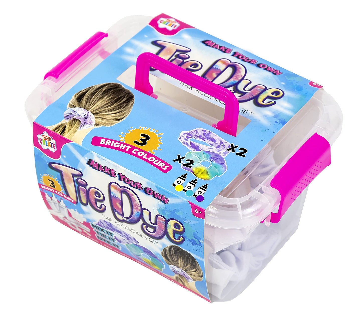 Kids Create Act Tie Dye Hair Accessories Set