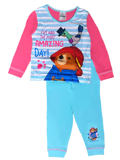 Paddington Bear Girls Pyjamas, Multicoloured, Age 18 Months - 5 Years