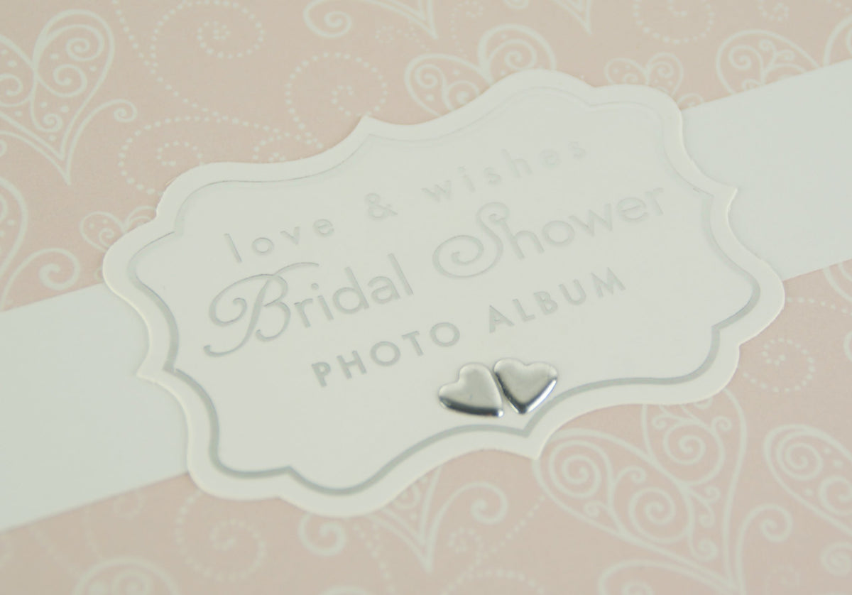 Love & Cherish Pearlised Paperwrap Bridal Shower Photo Album Wedding Gift by ukgiftstoreonline
