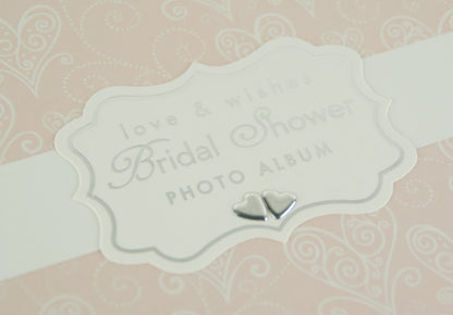 Love & Cherish Pearlised Paperwrap Bridal Shower Photo Album Wedding Gift by ukgiftstoreonline