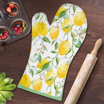 Lemon Grove Single Oven Glove Gauntlet