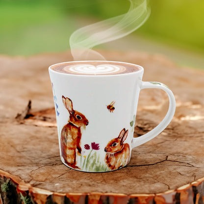 Lesser & Pavey Feather & Fur Bunnies Mug | Ceramic Coffee Mugs for Home or Work | Premium Design Mugs for All Occasions | Lovely Mugs for Tea, Coffee & Hot Drinks - Jennifer Rose Gallery