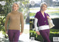 King Cole Ladies Magnum Chunky Knitting Pattern Womens Ribbed Polo Neck Sweater & Waistcoat (4277)