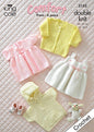 King Cole Baby Jacket, Sweater, Cardigan & Dresses Comfort DK Crochet Pattern 3152 by King Cole
