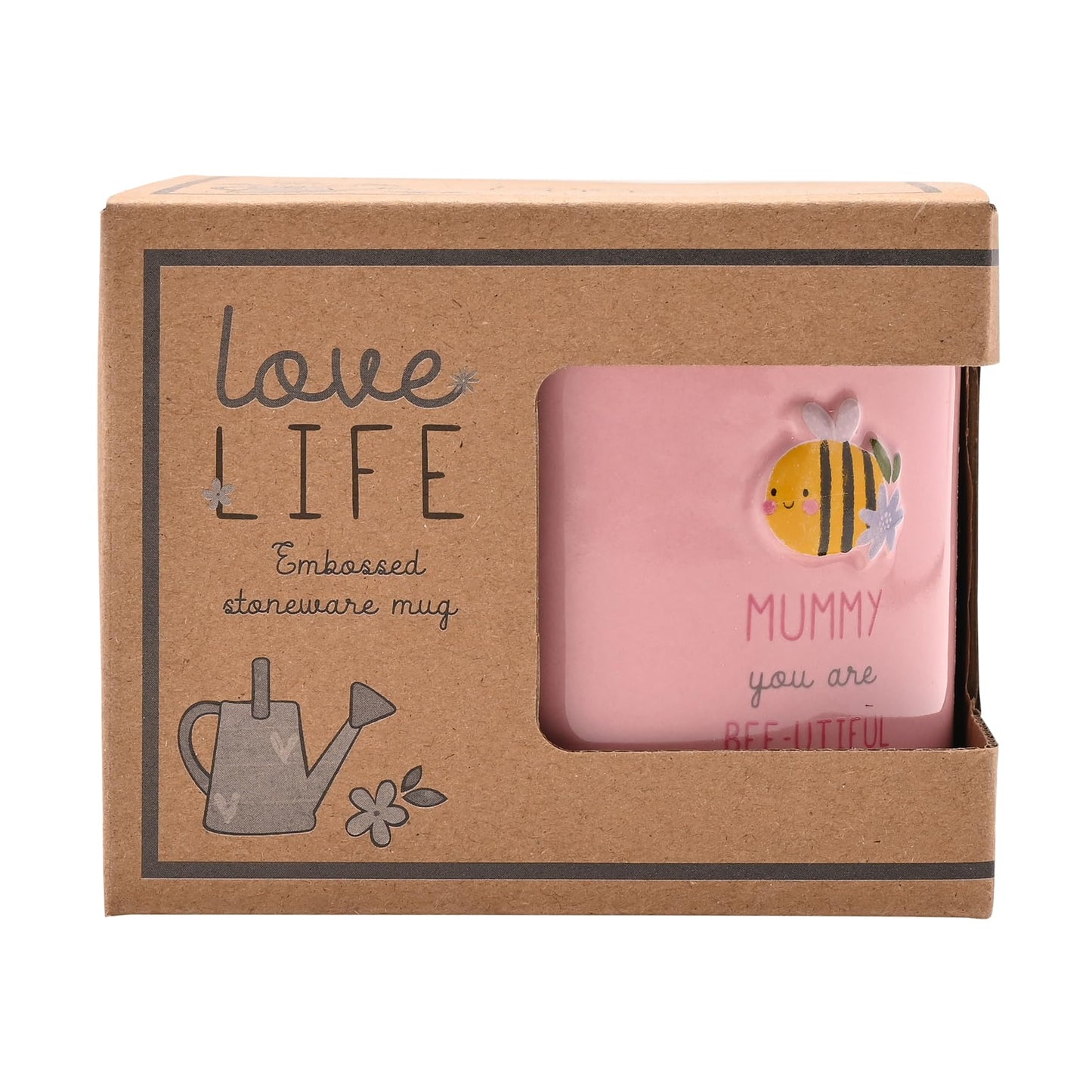 Celebrations - Love Life - 'Mummy You are Bee-Utiful' Mother's Day Ceramic Mug - Kitchen Gifting and Homeware for Tea, Coffee & Hot Drinks - 330ml / 11.15oz.
