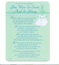 In Loving Memory - You Were So Sweet And So Young - Grave/Graveside Memorial Card
