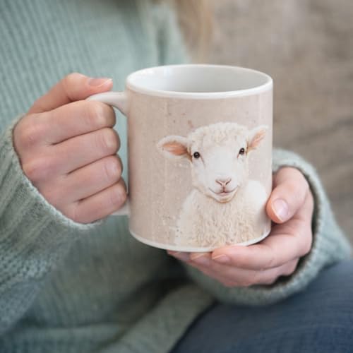 Design By Violet Ceramic Animal Mug in Gift Box – 350ml Countryside Mug for Easter, Gifting, Christmas and Birthdays