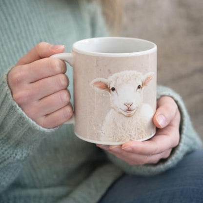 Design By Violet Ceramic Animal Mug in Gift Box – 350ml Countryside Mug for Easter, Gifting, Christmas and Birthdays