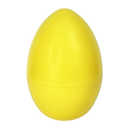 Eurowrap Yellow Extra Large Jumbo Plastic Refillable Easter Egg 35.6cm – Giant Fillable Easter Egg for Hunts, Gifts, Toys & Treats