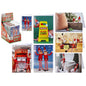 Vibrant Multicolor Photo Child Elf Christmas Cards and Envelopes - (Pack of 6) - High-Quality Material - Perfect for Family & Friends