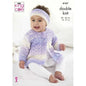 King Cole Baby DK Knitting Pattern - 6167 Cardigan, Coat, Headband, Gilet(4 Designs)