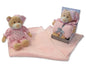Baby Girls Pink Soft Teddy Bear in Pyjamas & Blanket - Boxed Gift Set