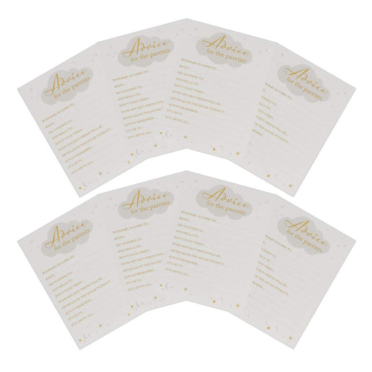 Bambino Pack of 8 Baby Shower Advice Game Cards
