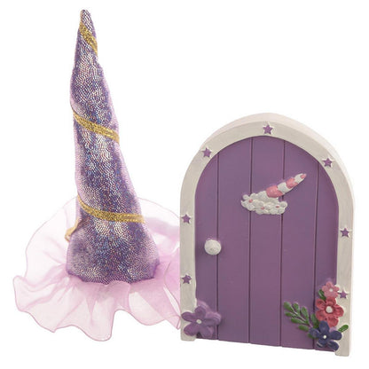Pukinator Cute Collectable Unicorn Gift - Magical Unicorn Door & Horn