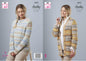 King Cole Knitting Pattern in Chunky - Sweater & Cardigan 5673
