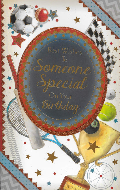 Xpress Yourself***SOMEONE SPECIAL BIRTHDAY CARD***LARGE 7 X 11 INCHES***1ST CLASS POST***AD2***