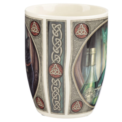 Puckator Lisa Parker Absinthe Cat Porcelain Mug - Funny Home Accessories - Cute Gifts for Girlfriend - Large Mugs for Men Women Hot Drinks - Cute Cups Presents - Secret Santa Gift - Cup Set