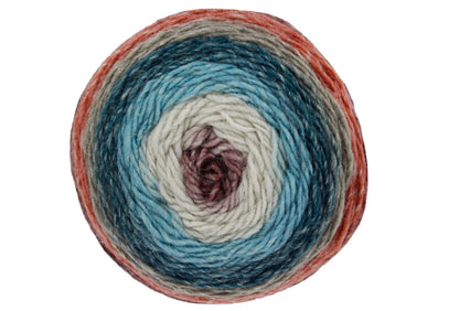 King Cole Curiosity DK Yarn - 150g Cake - 480m - Premium Acrylic Self-Striping Double Knit Yarn for Knitting & Crochet