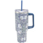 The Leonardo Collection William Morris Pimpernel Double Walled Stainless Steel Drinks Cup 1200ml for Kitchen | Lovely Coffee Cup Set for Home & Office | Coffee & Tea Cups for Enjoying Hot Drinks