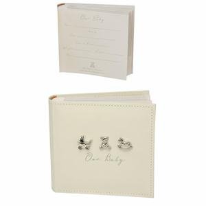 Bambino by Juliana Linen Fabric Album & 3 Icons 100 6 inch x4 inch