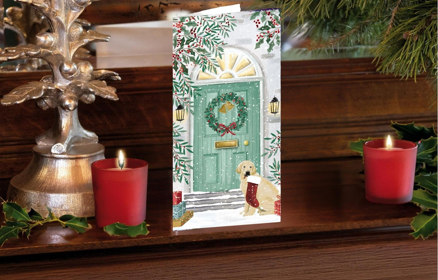 Tom Smith Boxed Christmas Cards Pack - 15 Luxury Xmas Cards with Envelopes and Seals - Recycled Eco Friendly Christmas Card Set